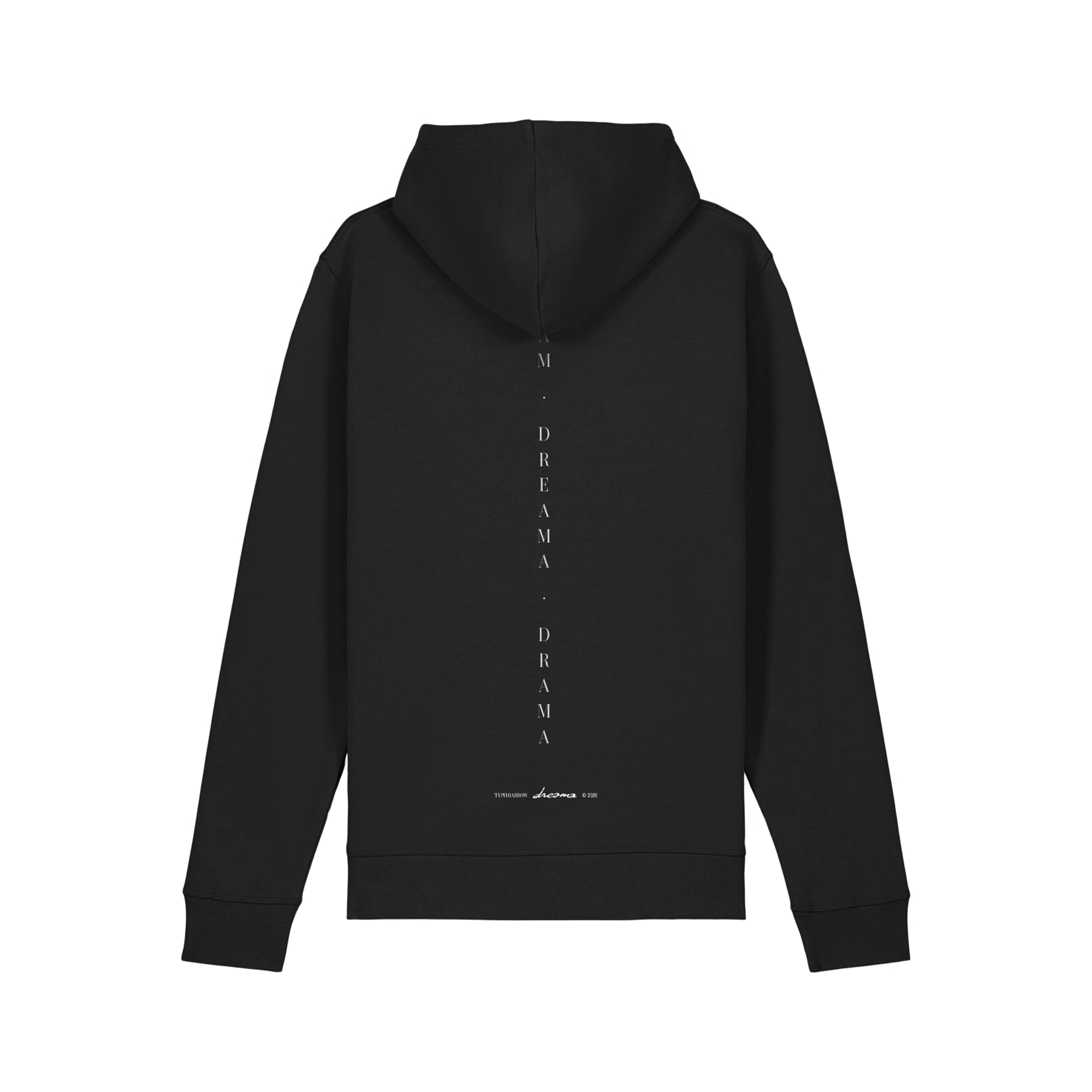 Typh Barrow Dreama hoodie, unisex organic cotton with embroidered logo