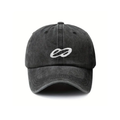 Typh Barrow Dreama cap, vintage black cotton with embroidered logo
