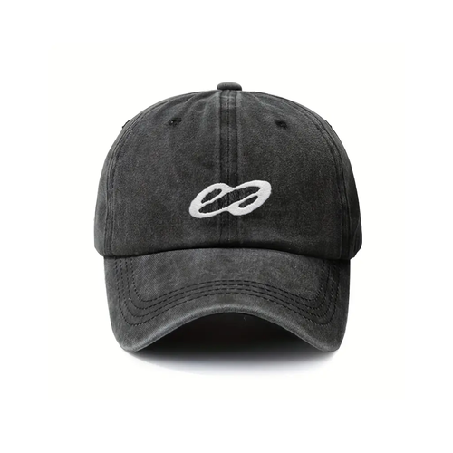 Typh Barrow Dreama cap, vintage black cotton with embroidered logo